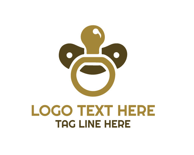 Soft Curve Pacifier Logo