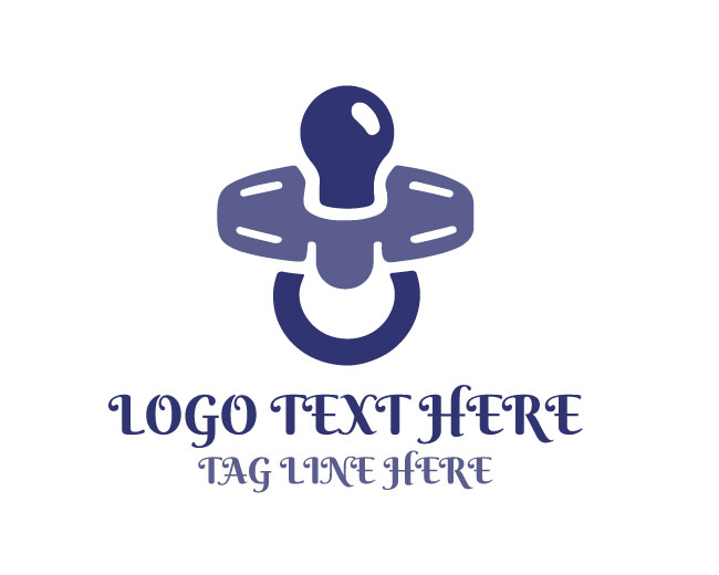 Simple Ring Pacifier Logo