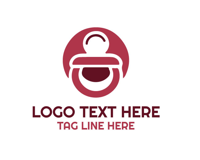 Rounded Core Pacifier Logo