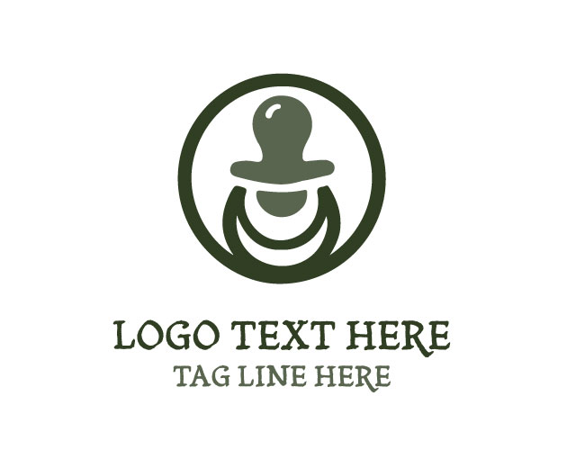 Rounded Form Pacifier Logo
