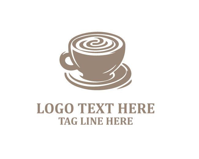 Hot Coffee Cup Logo