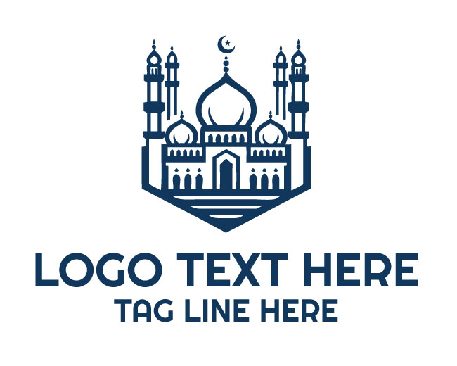  Illuminated Mosque Night Glow Logo