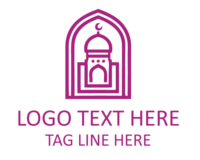 Marble Mosque Architecture Logo