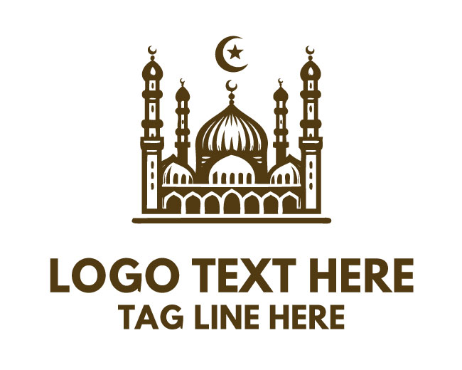 Festive Eid Mosque Logo