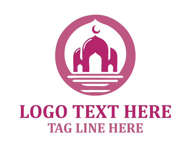 Waterfront Mosque Reflection Logo