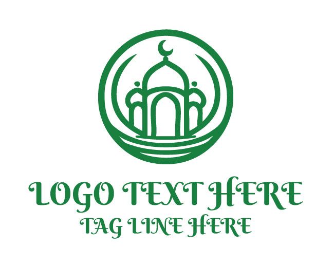  Garden Mosque Nature Logo