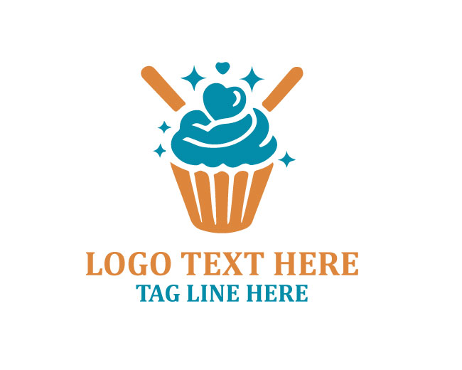 Modern Cupcake Logo