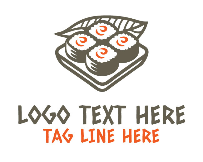  Premium Sushi Roll Logo