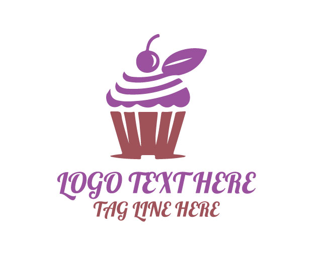 Cherry Cupcake Logo