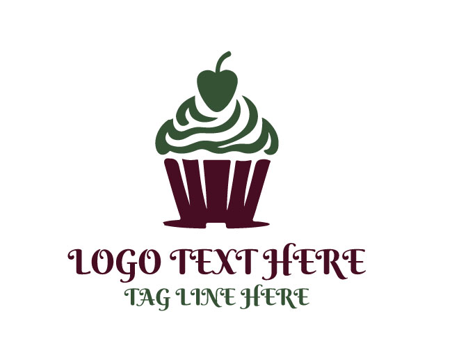 Caramel Cupcake Logo