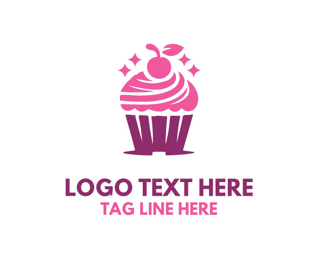 Soft Icing Cupcake Logo