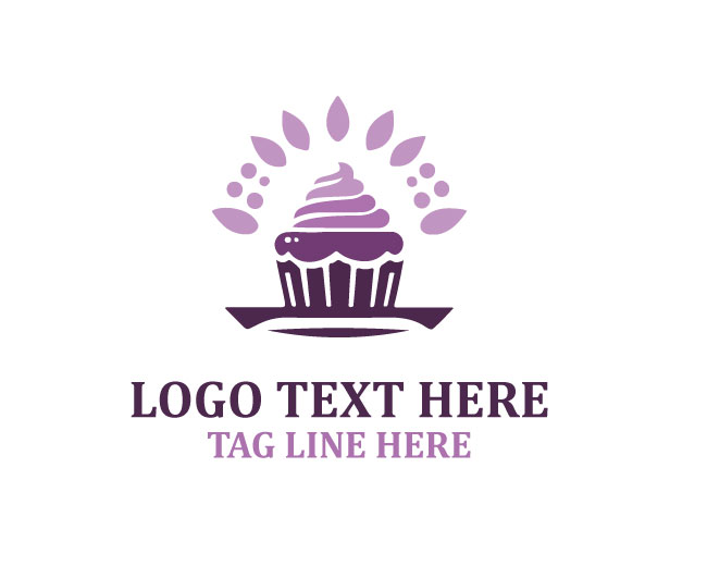 Creamy Vanilla Cupcake Logo