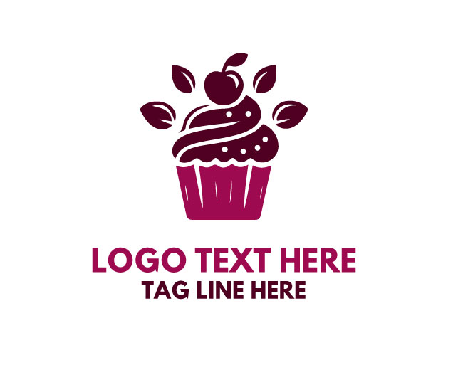 Sugar Swirl Cupcake Logo