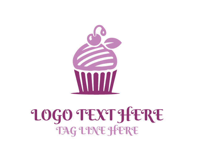 Baked Sweet Cupcake Logo