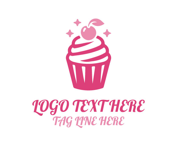 Creamy Berry Cupcake Logo