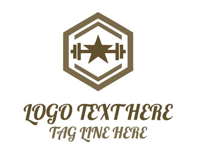 Barbell emblem Lift Logo