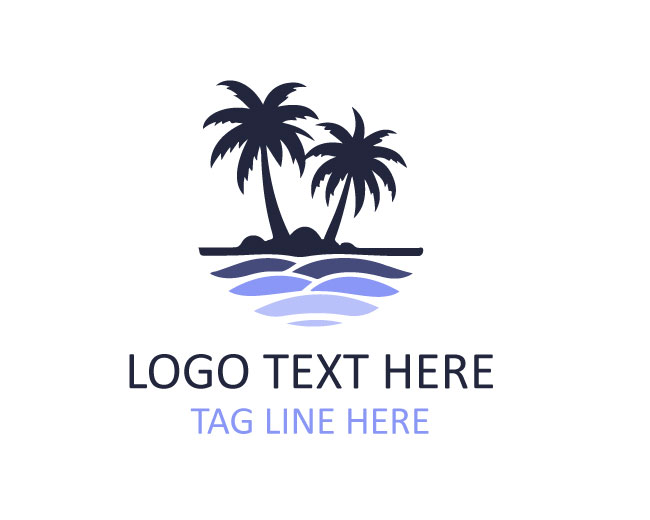 Calm Sea Sunset Logo