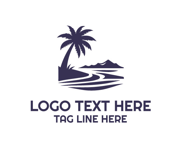 Coastal View Sunset Logo