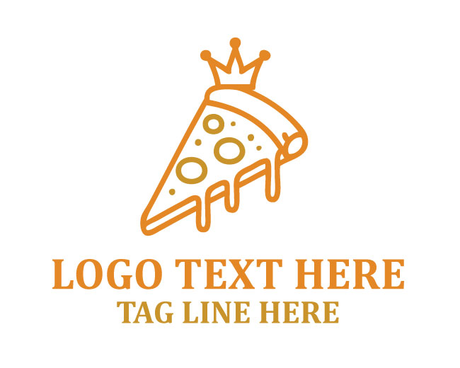 Cheesy Pizza Slice Logo