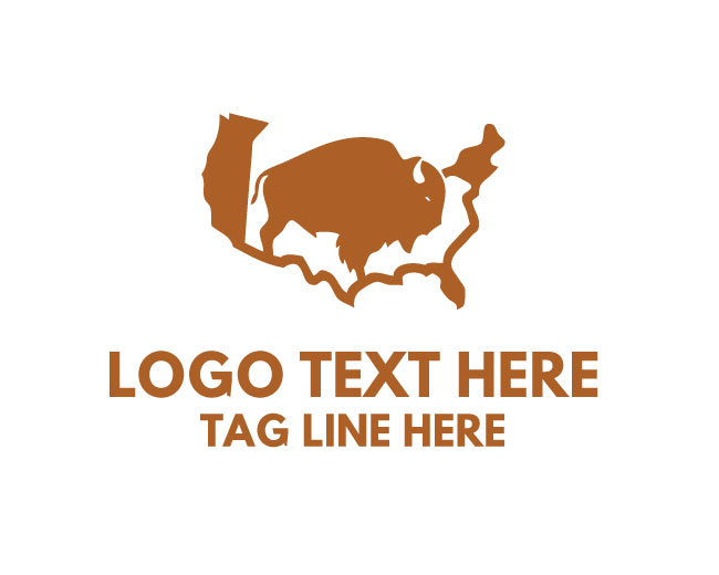 WildRange Bison United States Map Logo