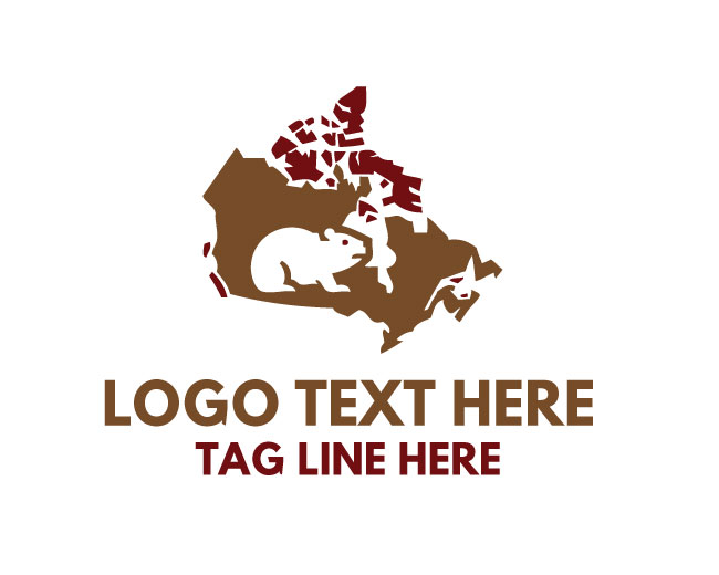 Northern Beaver Canada Map Logo