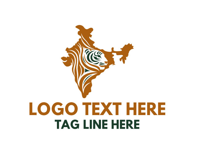 WildForce Tiger India Map Logo