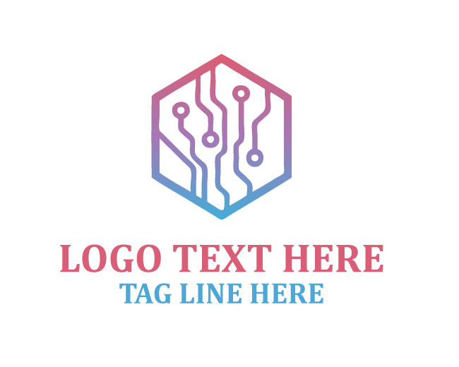 Chip Design Circuit Tech Logo