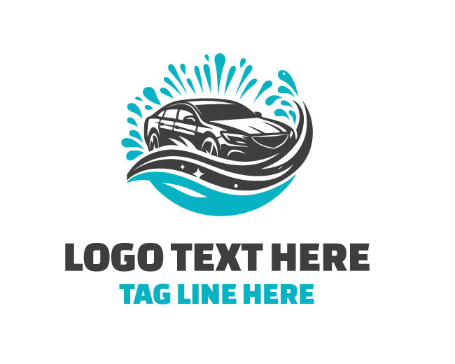 Pressure Wash Car Logo