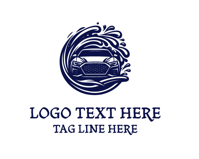 Water Car Wash Logo