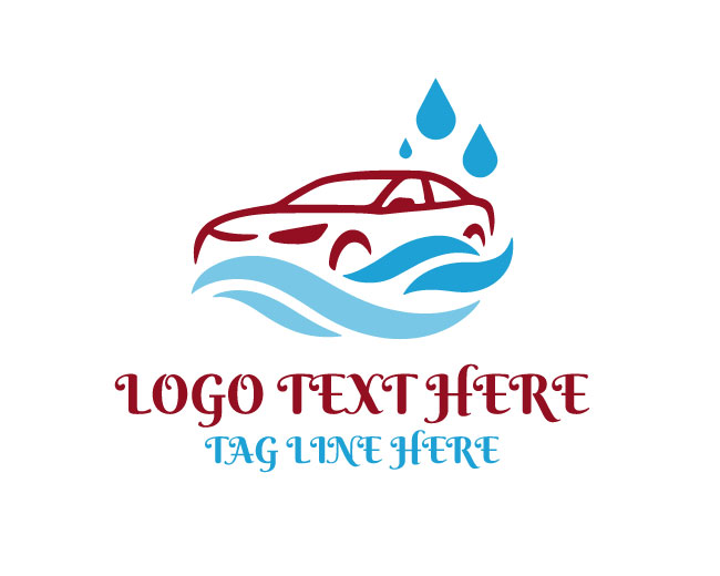 Glossy Car Wash Logo