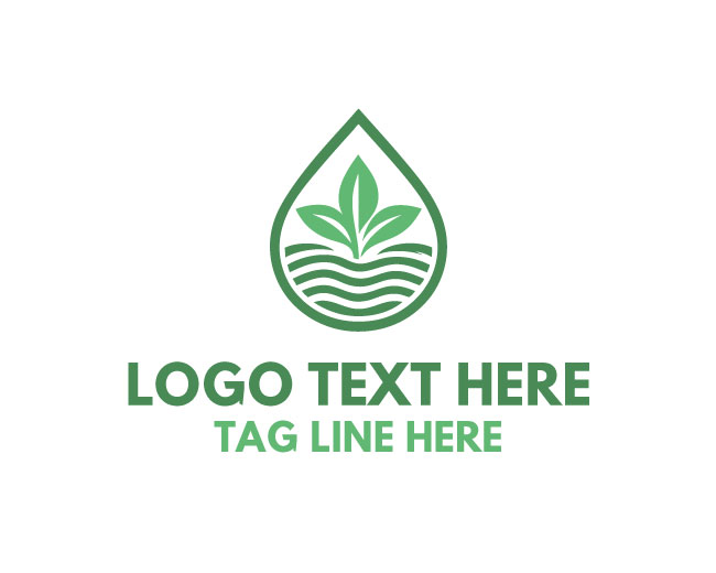 Eco water drop Irrigation Logo