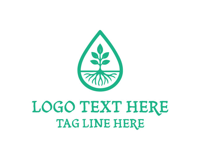 Eco Water Plant Logo