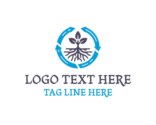 Blue tree roots Irrigation Logo