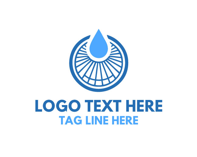 Eco Irrigation Droplet Leaf Logo