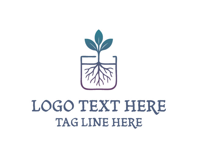 Aqua Green tree roots Irrigation Logo