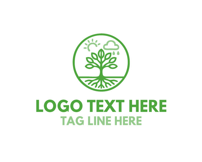 Eco Irrigation Sprout Growth Logo