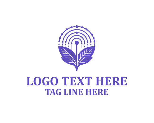 Leaf circle Tech Logo