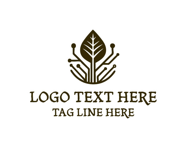 Eco AI Leaf Logo