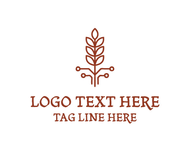 Leaf Wheat Technology Logo