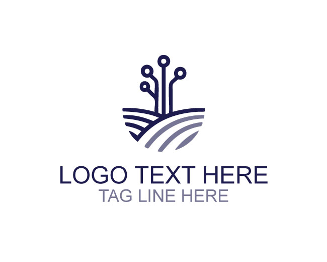Leaf field Future Technology Logo