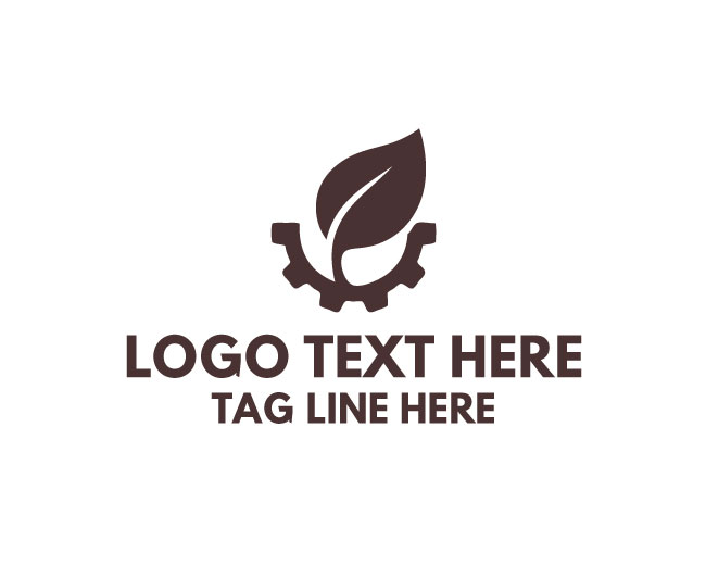 Eco Leaf Digital gear Solution Logo