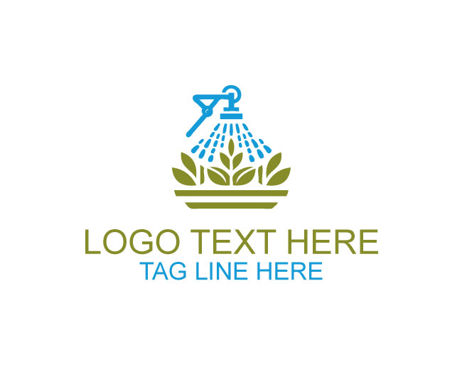 Sprinkler Irrigation Smart Farm Logo