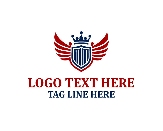 Royal Wings Shield Logo