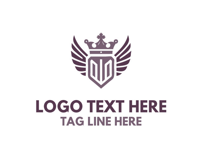 Crown Wings Shield Logo