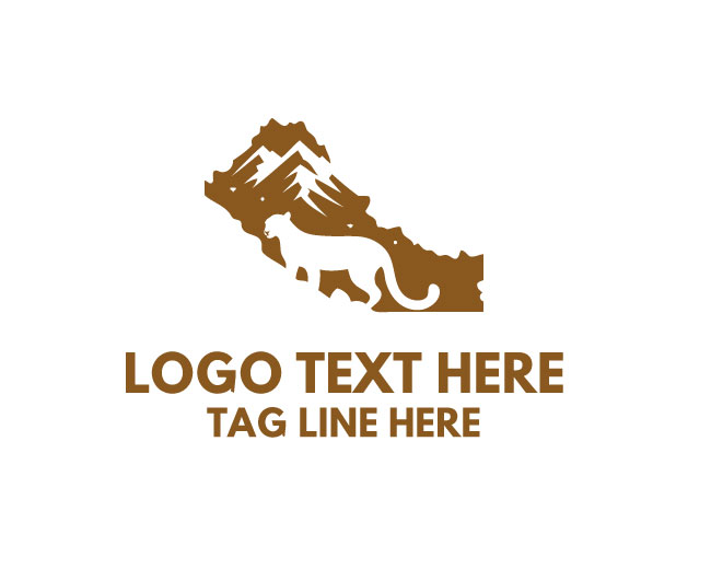 Alpine Snow Leopard Nepal Map Logo