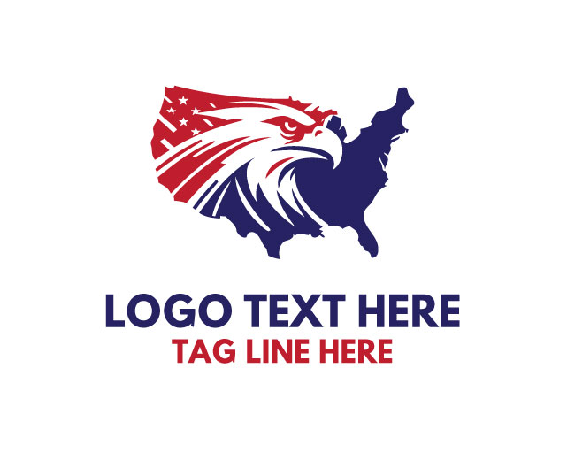 Iron Eagle USA Map Logo