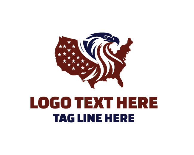 United Eagle USA Map  Logo