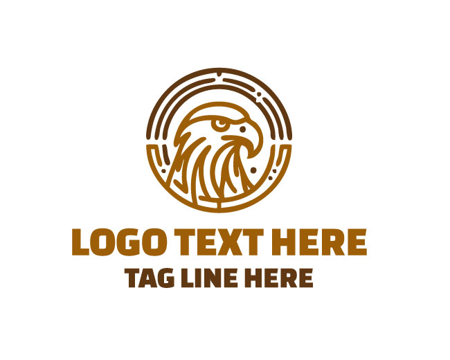 Sleek Eagle Monoline Logo