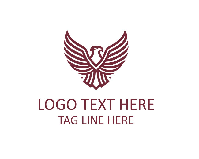 SkyFlow Eagle Monoline Logo