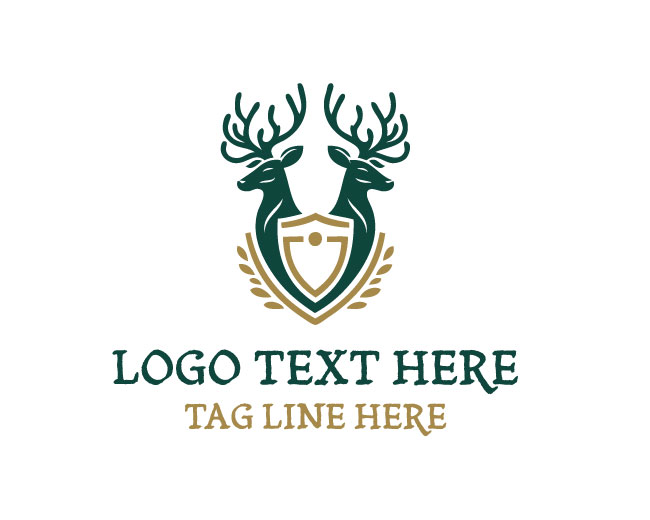 Majestic Deer Crest Logo